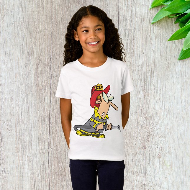 T-Shirt Pompier drôle avec réponse d'urgence à tuyau (Créateur téléchargé)