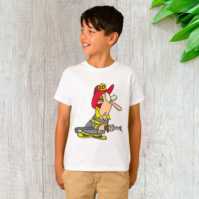 T-shirt Pompier drôle avec réponse d'urgence à tuyau (Créateur téléchargé)
