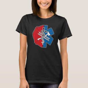 T-shirt Pompier Emt Badge Fière Emt Firefighter