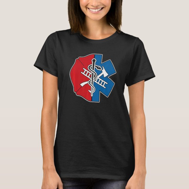 T-shirt Pompier Emt Badge Fière Emt Firefighter (Devant)
