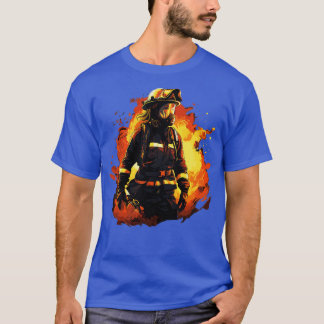T-shirt Pompier féminin 1