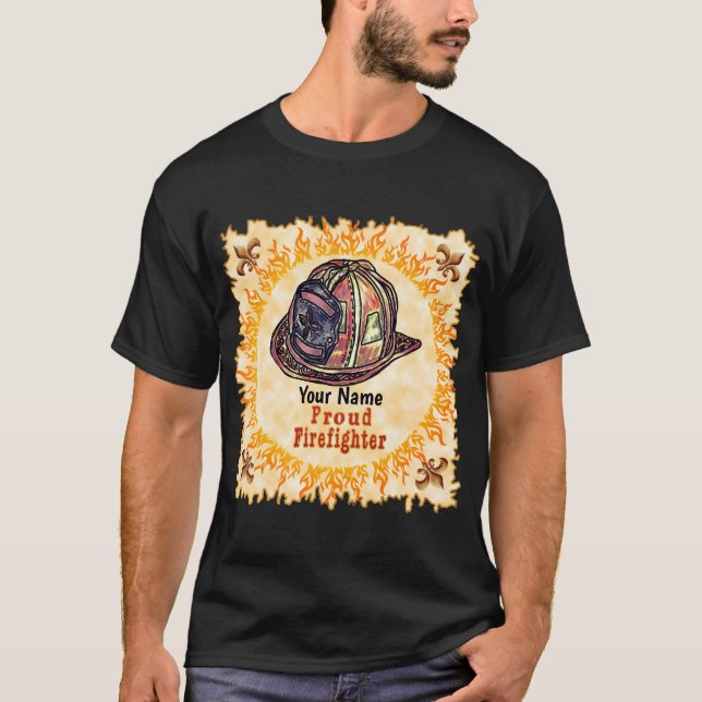 T-shirt pompier fier (Devant)