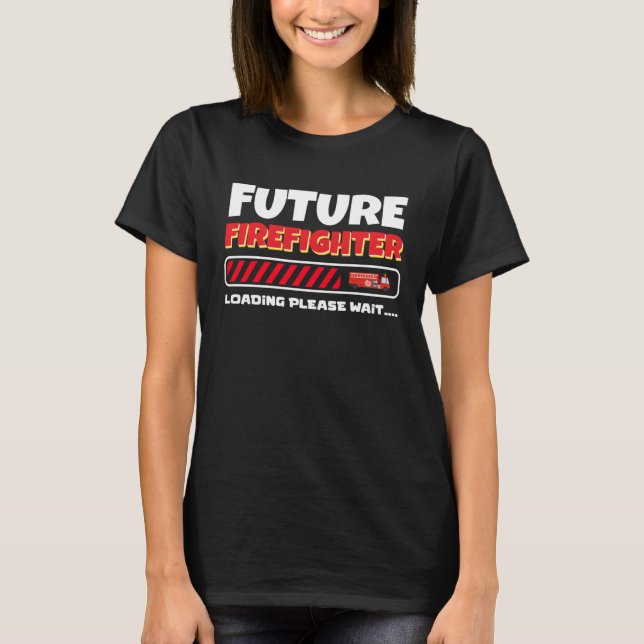 T-shirt Pompier Garçon pompier costume pompier Futur pompi (Devant)
