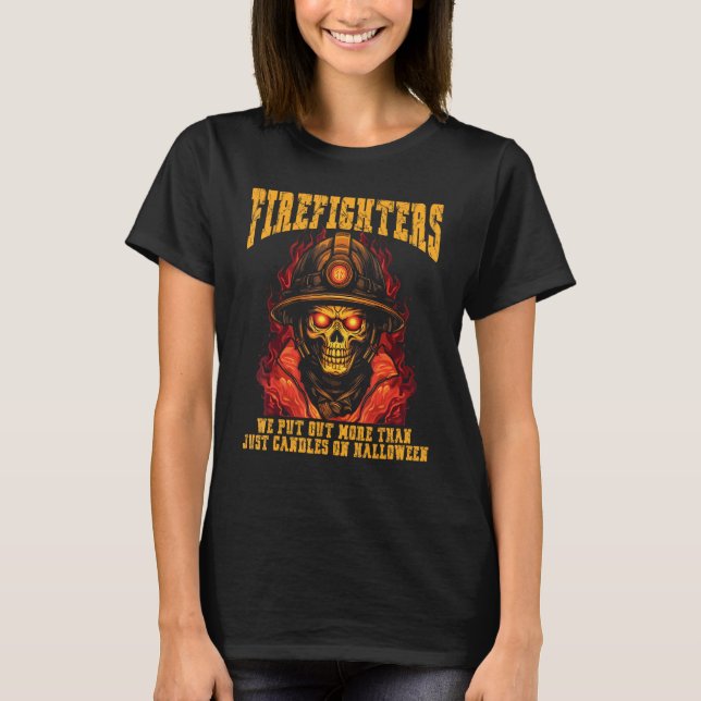 T-shirt Pompier Halloween pompier Halloween pompier (Devant)