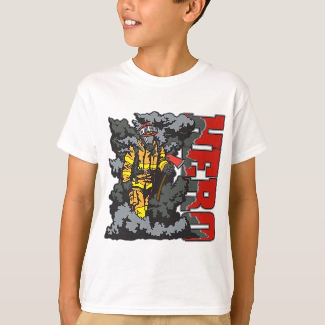 T-shirt Pompier HERO (Devant)