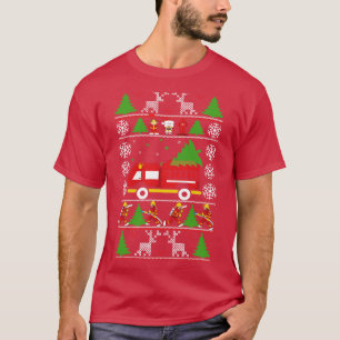 T-shirt Pompier laide pull de Noël grand cadeau pour