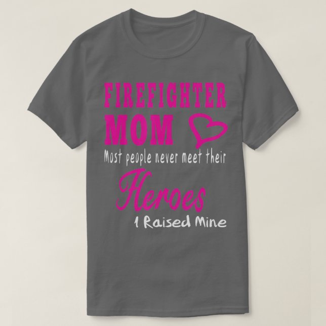 T-shirt Pompier Maman Grands Cadeaux Idée Fireman Mère (Design devant)
