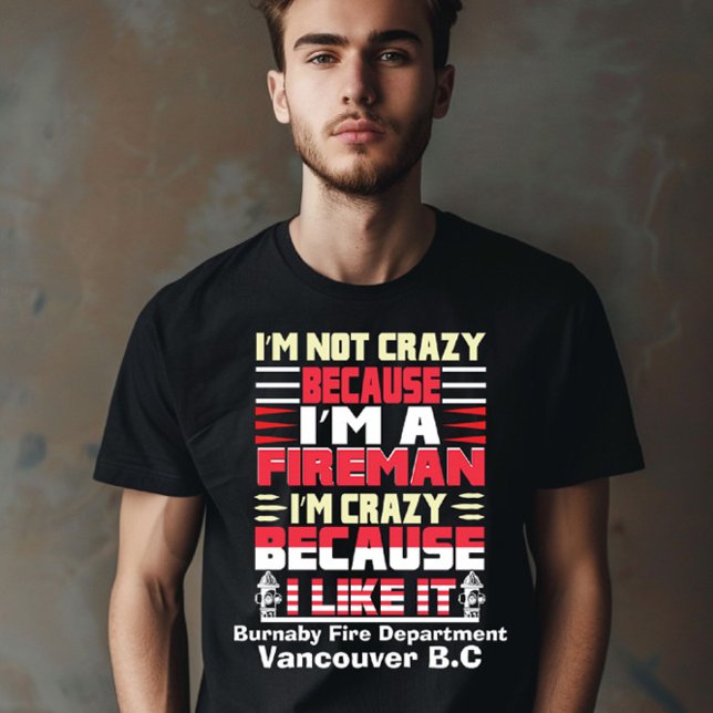 T-shirt Pompier passionné par leur travail (Créateur téléchargé)