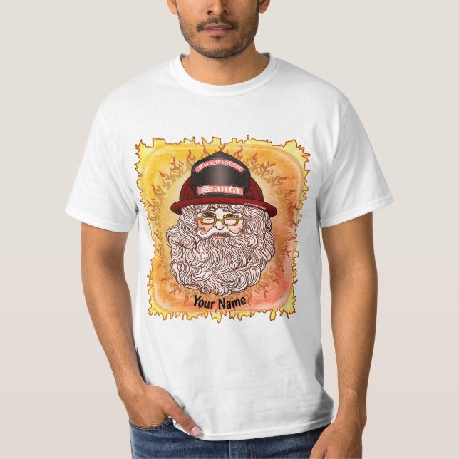 T-shirt Pompier père Noël (Devant)