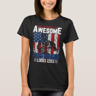 T-shirt Pompier Pompier Pompier C'Est Ce Que C'Est Un Supe