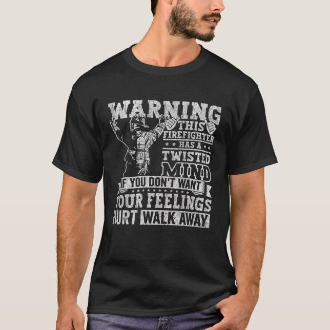 T-shirt Pompier pompier pompier pour hommes (Devant)