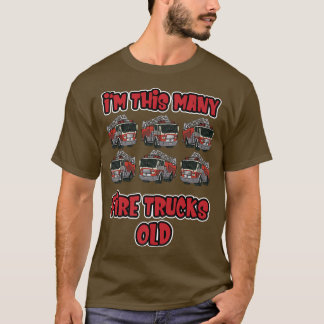 T-shirt Pompier pour sixième anniversaire  J'ai cet âge Ca