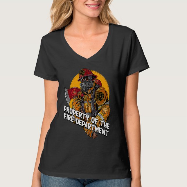 T-shirt Pompier professionnel du service d'incendie de la  (Devant)