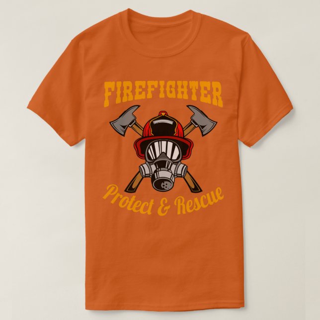 T-shirt Pompier Protéger et Secourir (Design devant)
