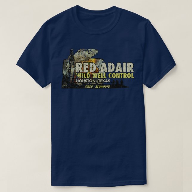 T-shirt Pompier Red Adair Wild Well Control 1959 (Design devant)