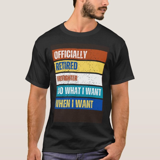 T-shirt Pompier retraité Retraité Pompier retraité (Devant)