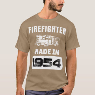 T-shirt Pompier vintage Né En 1954 69 Ans Fath