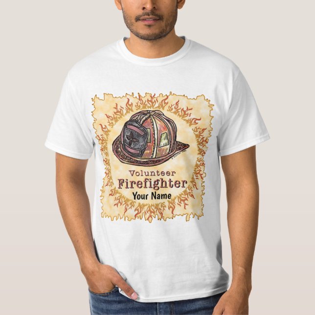 T-shirt pompier volontaire (Devant)