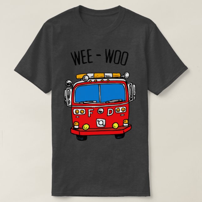 T-shirt Pompier Wee Woo (Design devant)