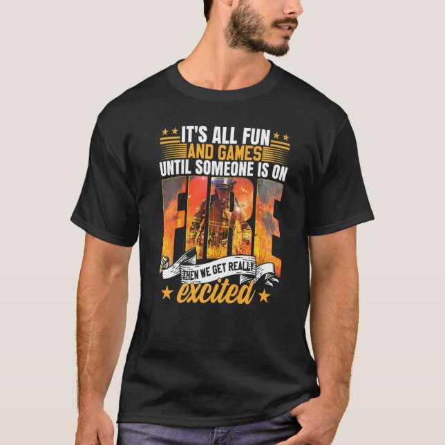 T-shirt Pompier Wildland pompier pompier (Devant)