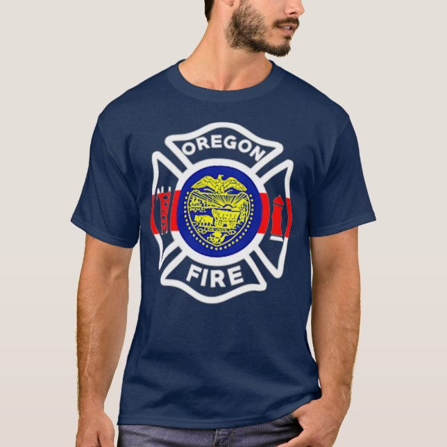 T-shirt Pompiers de l'Oregon Pompiers Pompiers (Devant)