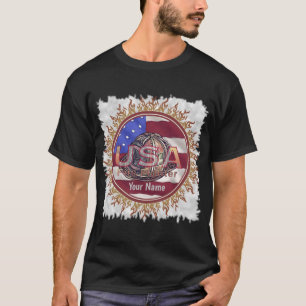 T-shirt pompiers drapeau américain