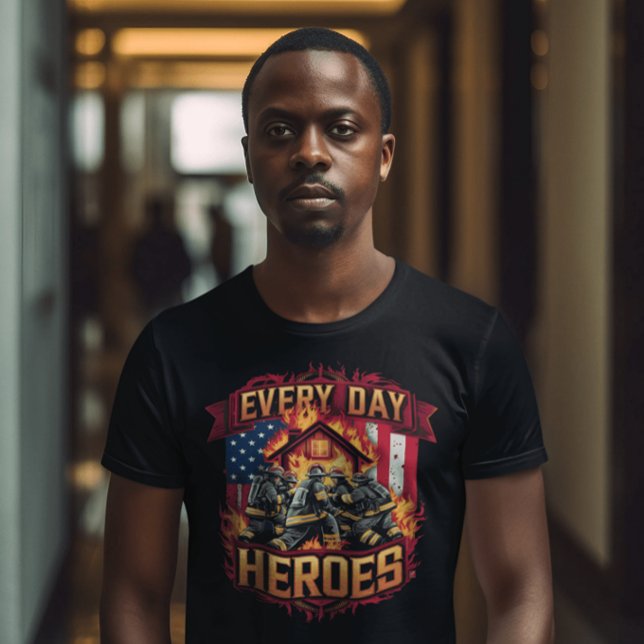 T-shirt Pompiers qui combattent la lame (Créateur téléchargé)
