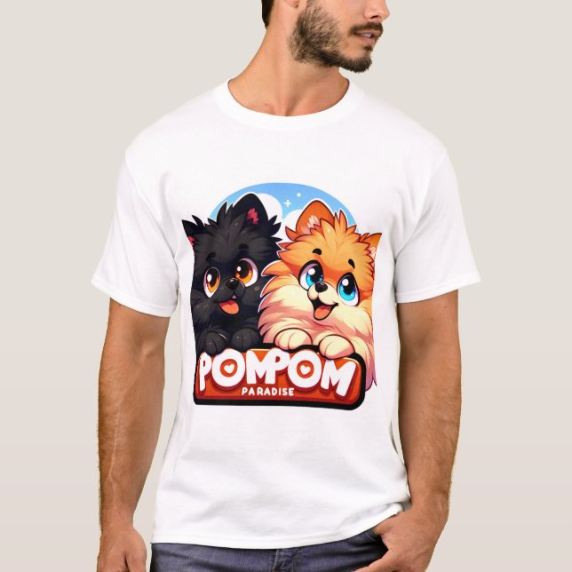 T-shirt PomPomParadise maillot et eevee (Devant)