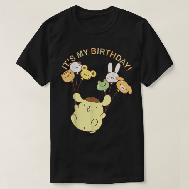 T-shirt Pompompurin C'Est Mon Anniversaire (Design devant)