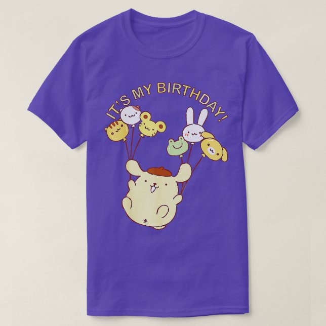T-shirt Pompompurin C'Est Mon Anniversaire (Design devant)