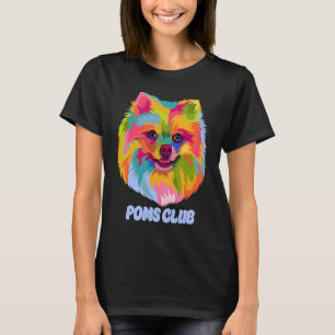 T-shirt Poms Club Poméranie Humour Pom Pom Animal Pun