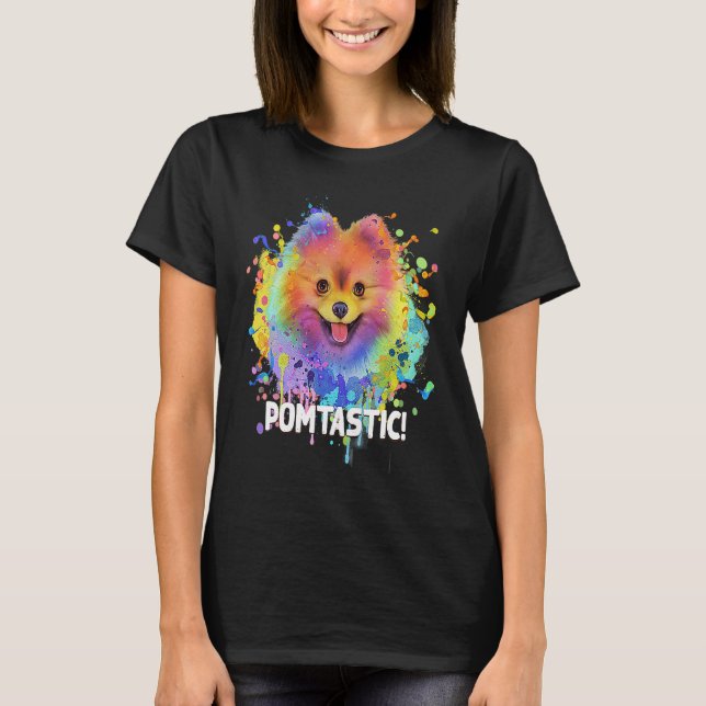 T-shirt Pomtastic  Pomeranian Humor Pom Pom Animal Pun  1 (Devant)