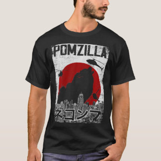T-shirt Pomzilla Vintage rétro Chien Poméranie Amateur de 
