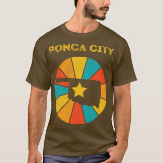 T-shirt Ponca City Oklahoma Vintage Souvenir désorganisé 1