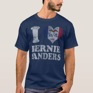 T-shirt Ponceuses 2016 de Bernie de coeur de l'Iowa