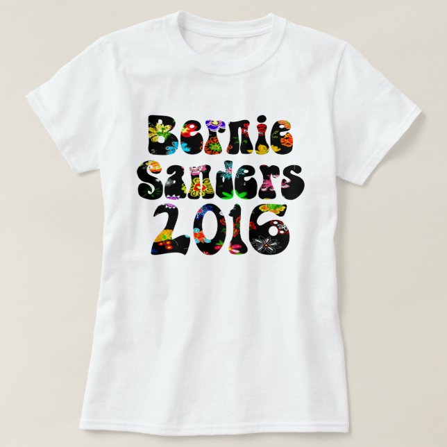 T-shirt Ponceuses 2016 de flower power Bernie (Design devant)