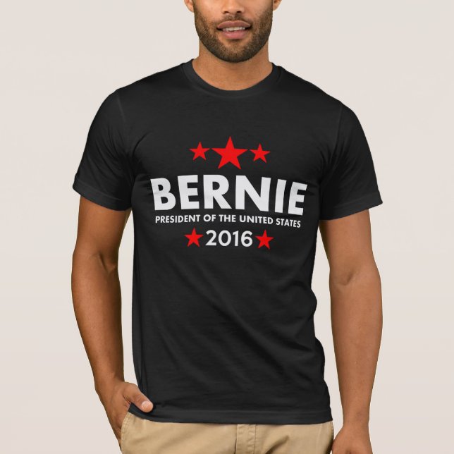 T-shirt Ponceuses de Bernie pour le président 2016 (Devant)