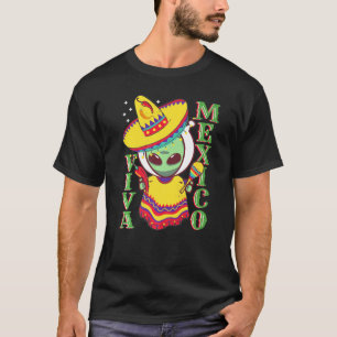 T-shirt Poncho Cinco De Mayo Alien Sombrero Fiesta