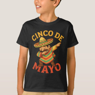 T-shirt Poncho Mexicain Dabbing Cinco De Mayo