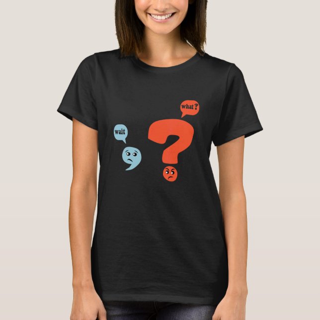 T-shirt Ponctuation Grammaire Conception de l'enseignant (Devant)