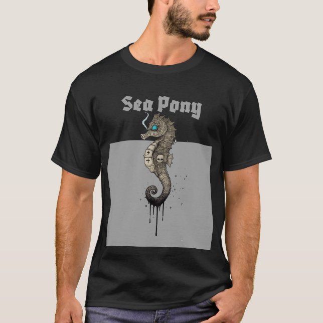 T-shirt Poney de mer (Devant)
