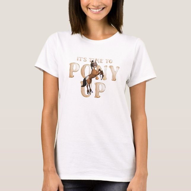 T-shirt Poney de PIÈCE EN T (Devant)