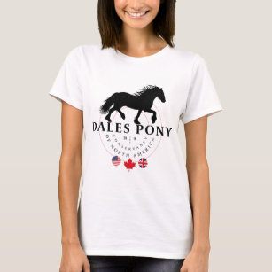 T-shirt Poney de vallées, une ébauche britannique rare