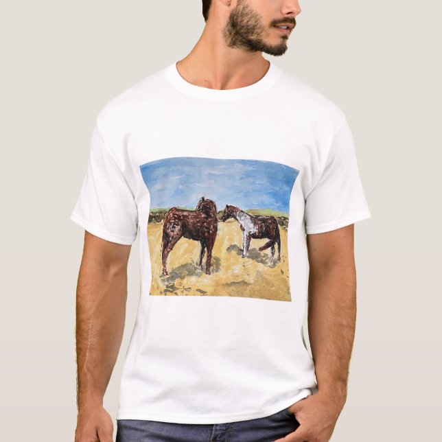T-shirt Poneys d'Assateague (Devant)