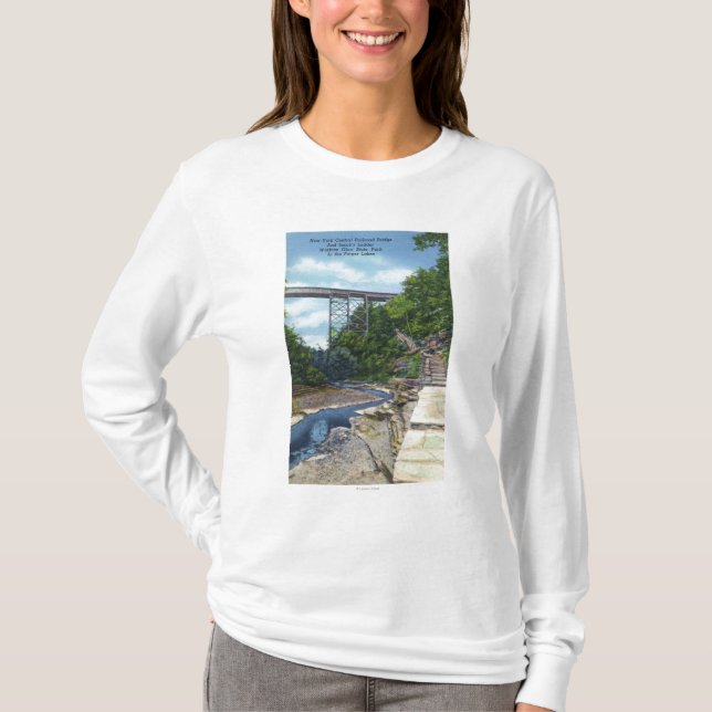 T-shirt Pont central de NY rr, l'échelle de Jacob (Devant)