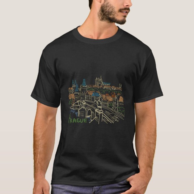 T-shirt Pont Charles de Prague (Devant)
