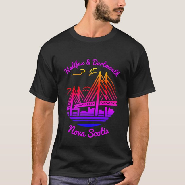 T-shirt Pont-chemises Halifax et Dartmouth Nouvelle-Écosse (Devant)