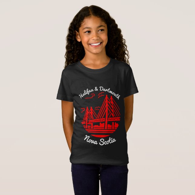 T-Shirt Pont-chemises Halifax et Dartmouth Nouvelle-Écosse (Devant entier)