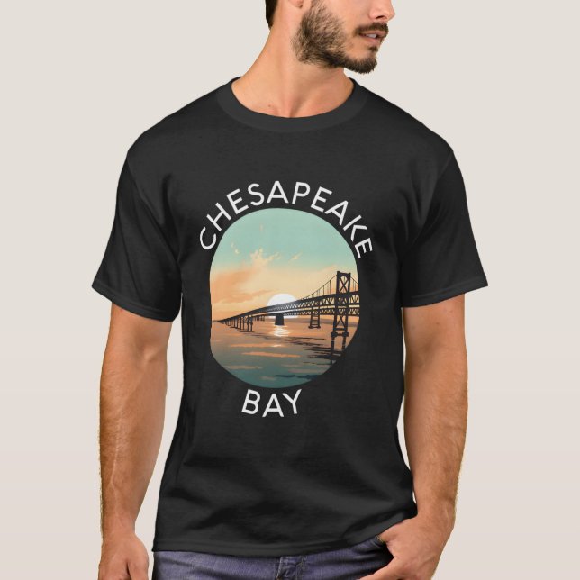 T-shirt Pont Chesapeake Bay Maryland Annapolis Kent Isla (Devant)
