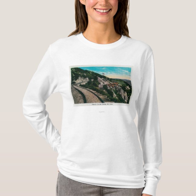 T-shirt Pont circulaire célèbre, Mt. LoweMt. Lowe, CA (Devant)
